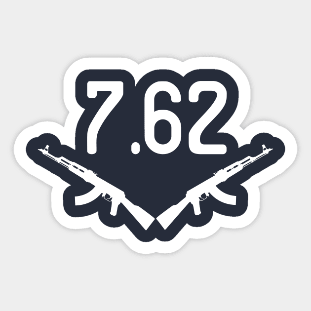 AK-47 7.62 Shirt Sticker by blastofftees